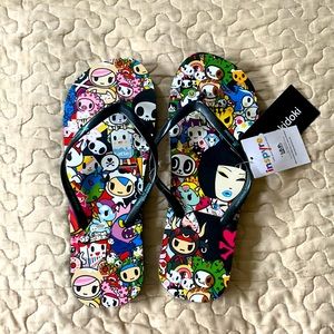 Tokidoki Flip Flops| Size 9-10| Not used| Tags still on|